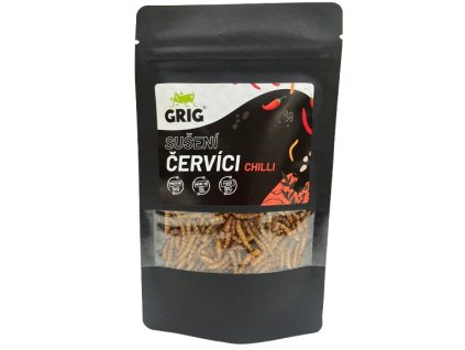 Grig - Sušení červíci Chilli - 20g