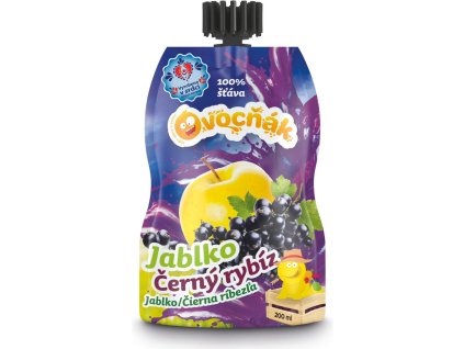 Ovocňák Mošt jablko a černý rybíz 200 ml
