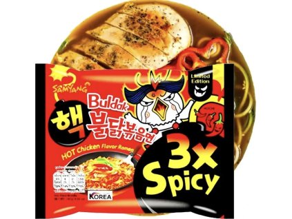 SAMYANG - Buldak kuřecí příchuť - 3x extrémně pálivá -140G