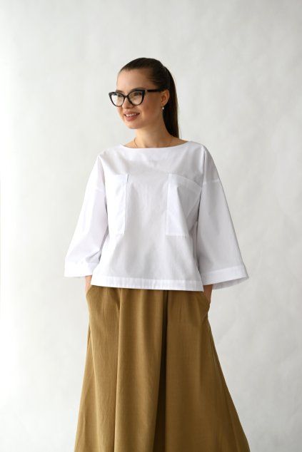Halenka Pompiac bílá