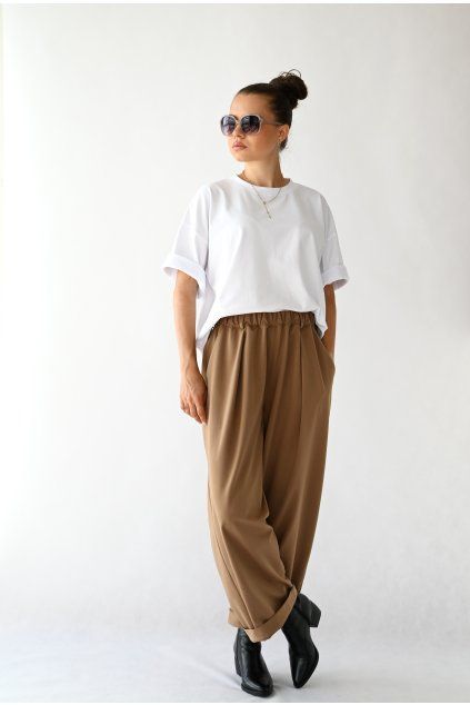 Kalhoty Nora camel