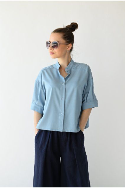 Halenka Jomei tencel sv. modrá