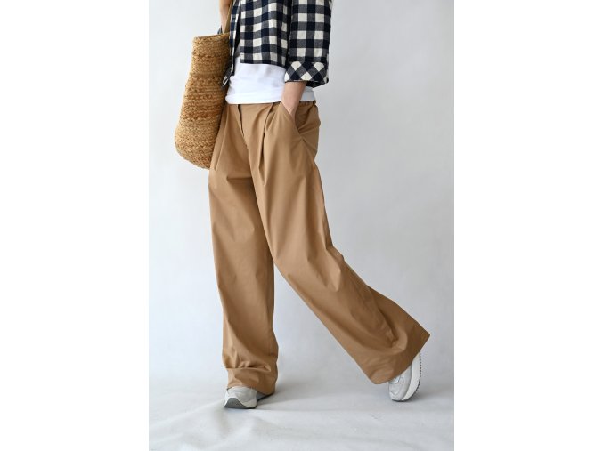 Kalhoty Heather camel