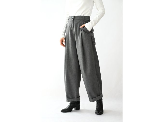 Kalhoty Nara fishbone grey