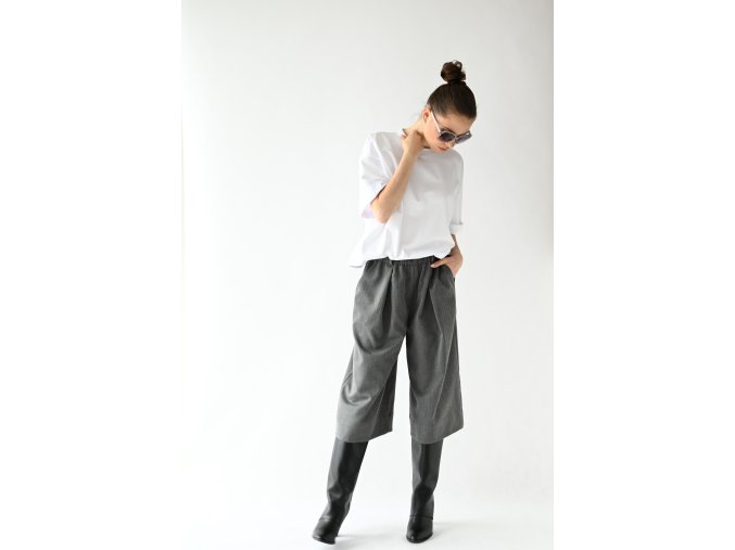 Short culottes Ava z šedé oblekovky
