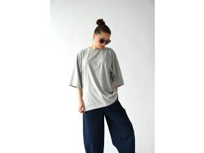 T-shirt top long grey