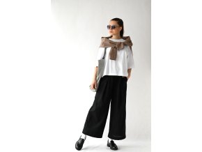 Culottes Daria black linen