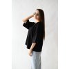 T-shirt top - černá