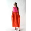 Šaty Josie color block pink/orange