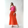 Šaty Josie color block pink/orange