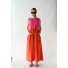 Šaty Josie color block pink/orange
