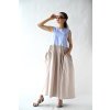 Šaty Josie color block blue/beige