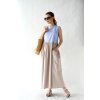 Šaty Josie color block blue/beige