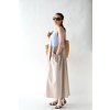 Šaty Josie color block blue/beige