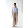 Šaty Josie color block blue/beige