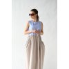 Šaty Josie color block blue/beige