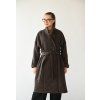 Kabát Gabriela čokoládová melír