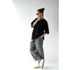 T-shirt top long black