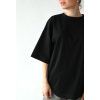 T-shirt top prodloužený černá