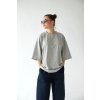 T-shirt top long grey