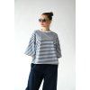 T-shirt top stripe blue