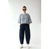 Kalhoty Kami denim modrá