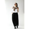 Culottes Daria black linen