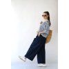 Kulotky Daria denim modrá