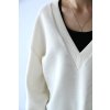 Oversize V-neck svetr