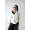 Oversize V-neck svetr