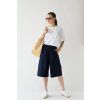 Bermudy Sara denim tmavě modrá