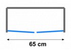 Dvoukřídlé sprchové dveře 65 cm a méně