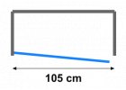 Jednokřídlé sprchové dveře 105 cm