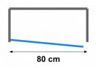 Jednokřídlé sprchové dveře 80 cm