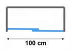 Posuvné sprchové dveře do niky 100 cm