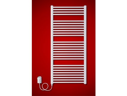 BKO.ER 750 x 1320 mm koupelnový radiátor  s regulátorem teploty, oblý (El. vývod Pravé provedení) | czkoupelna.cz