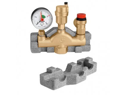 CALEFFI 302 SET 1" x 3 BAR Automatický odvzdušňovací ventil s manometrem 0-4 BAR | czkoupelna.cz