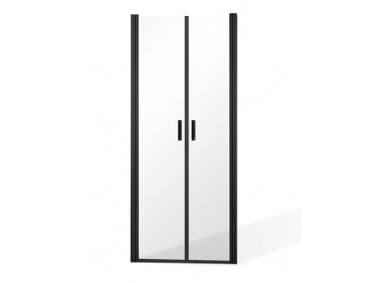 Modern black T2 100 cm, dvoukřídlé sprchové dveře do niky | czkoupelna.cz