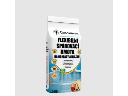 Flexibilní spárovací hmota na obklady a dlažbu, 5kg bílá | czkoupelna.cz