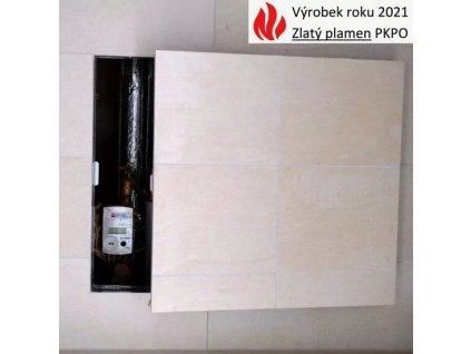 Neviditelná protipožární revizní dvířka pod obklad 500x500 - klik systém | czkoupelna.cz