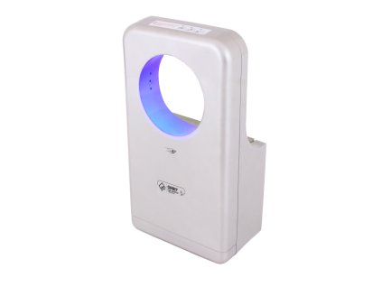 Originální vysoušeč JET DRYER ORBIT stříbrný v kruhovém designu | czkoupelna.cz