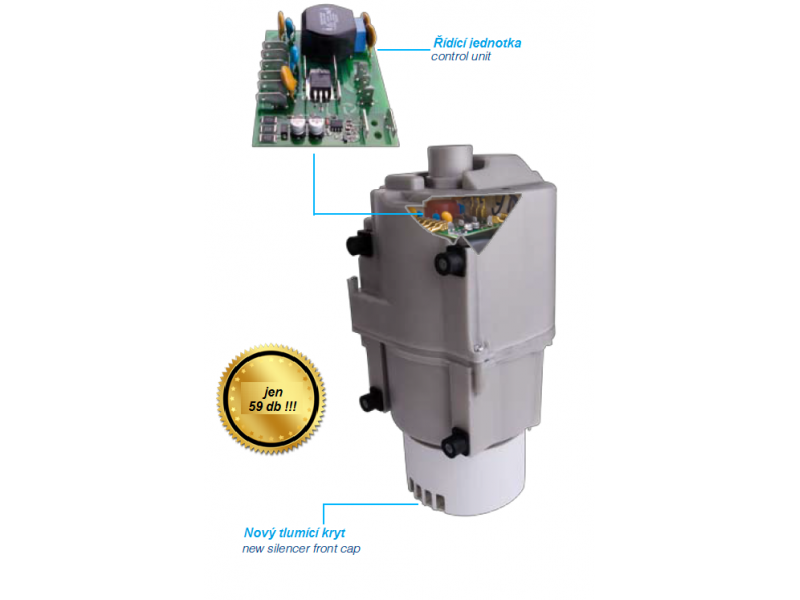 Tichý kompresor pro hydromasážní systémy