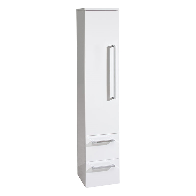 Mereo Koupelnová skříňka, závěsná bez nožiček, levá, bílá/bílá Rozměr skříňky325x1630x330 mm