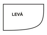 Jar-Ex Masážní vířivá asymetrická vana Kombi elektronické ovládání 150 x 100 cm Varianta: Levá součástí vany je odtokový komplet