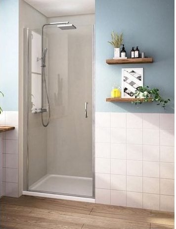 ROSS ALORE 80x190cm - jednokřídlé sprchové dveře 76-81cm Výplň: čiré Výhodou je dveří je, že lze instalovat na pravou nebo na levou stranu