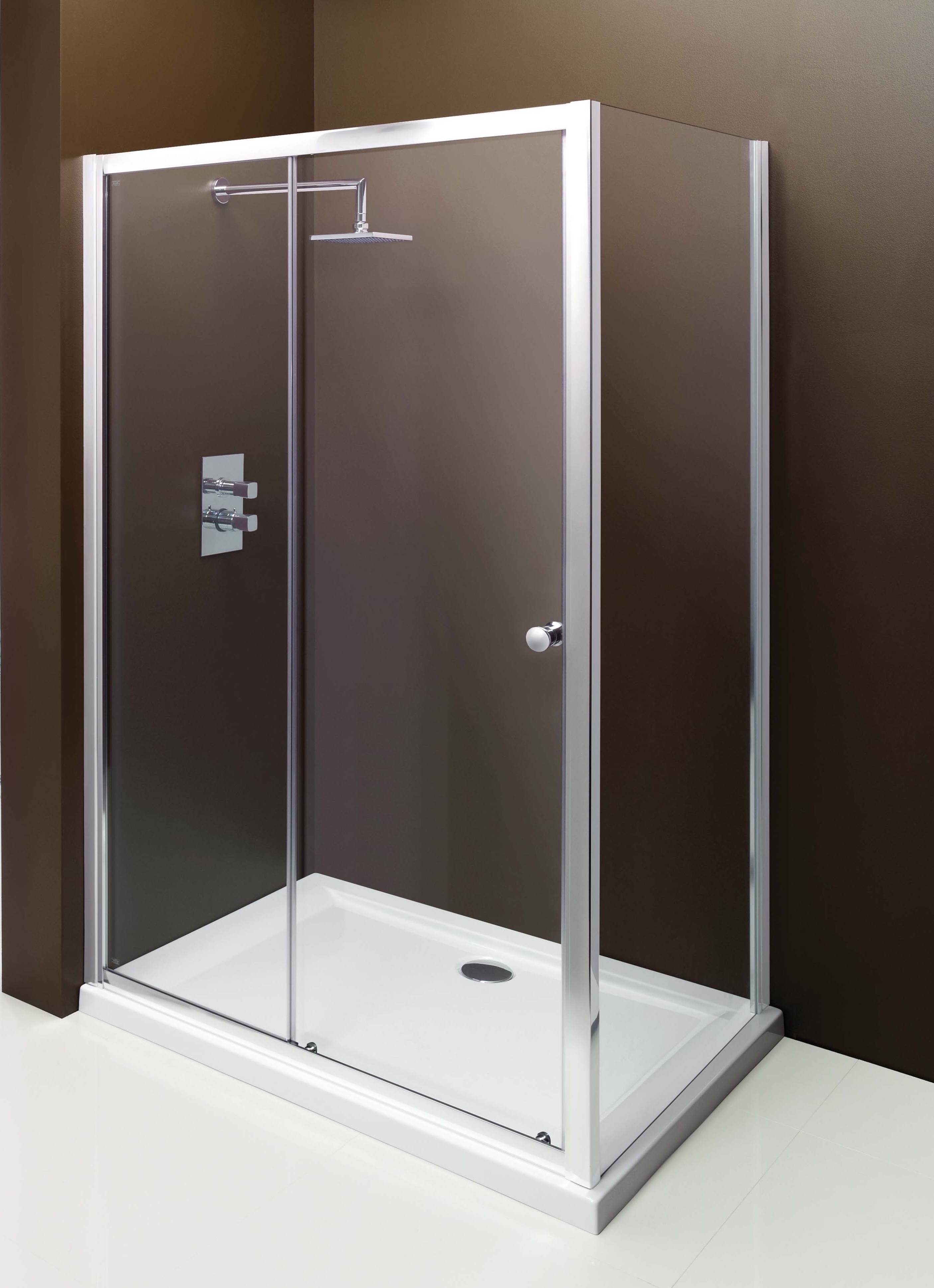 ROSS RELAX KOMBI - obdélníkový sprchový kout 130x80 cm, čiré sklo 6 mm Lze instalovat na vaničku nebo přímo na podlahu. Výška koutu je 195 cm.