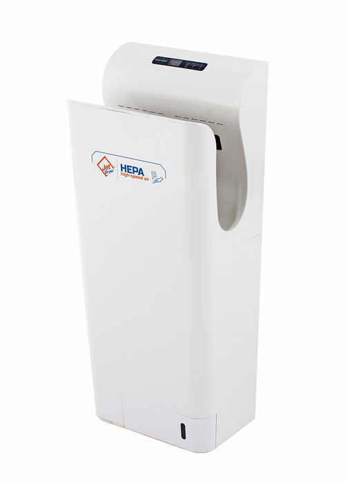 Vysoušeč rukou Jet Dryer STYLE - bílý Tryskový osoušeč s Hepa filtrem a desinfekčními UV LED diodami