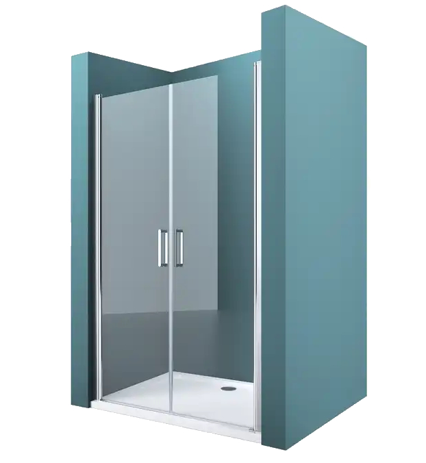 ROSS Trend 90 - sprchové dvoukřídlé dveře 87-91x185 cm čiré bezpečnostní sklo, zdvihací panty