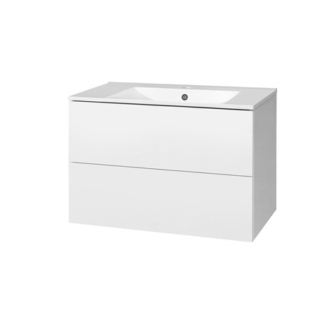 Mereo Koupelnová skříňka AIRA s keramický umyvadlem 80 cm, bílá