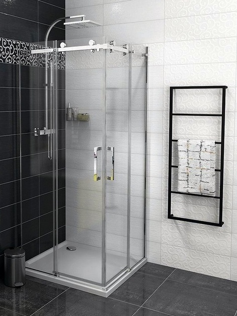 Čtvercová sprchová zástěna GELCO DRAGON 1000x1000x2000 mm Lze instalovat na vaničku nebo přímo na podlahu